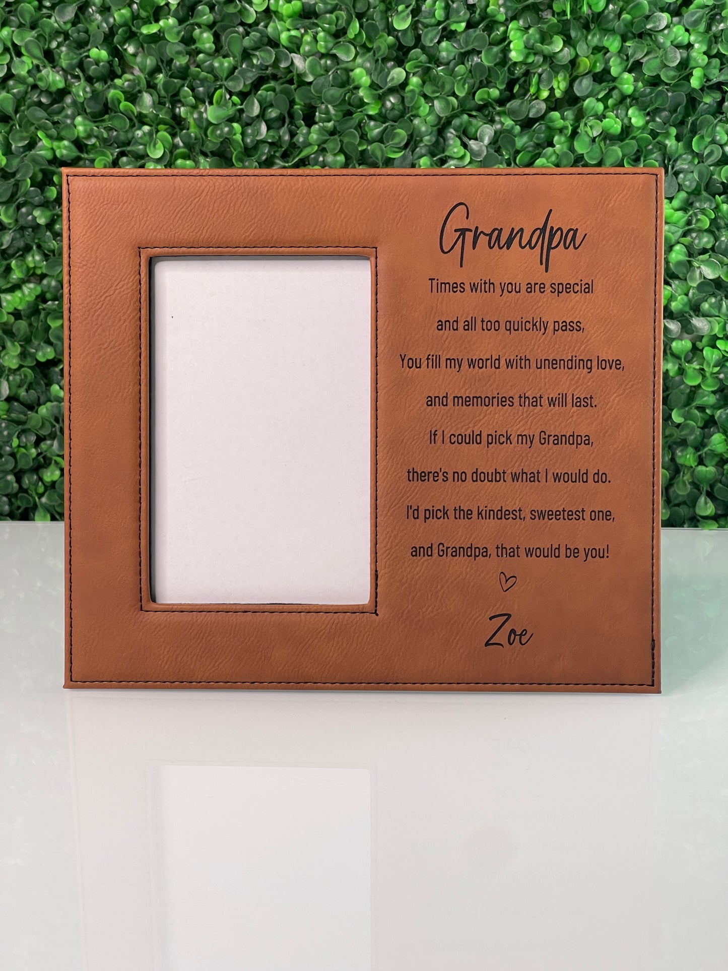 Leatherette 4X6 Photo Frame